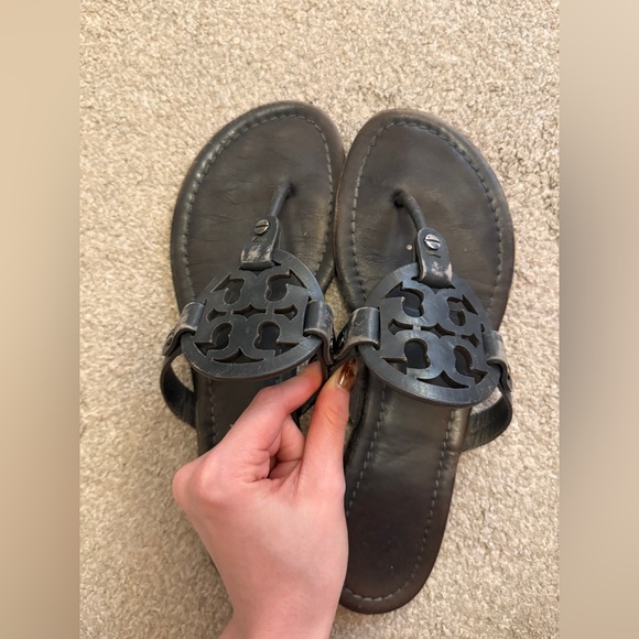 Tory Burch Shoes - Tory Burch Miller Sandals - Dark Gray